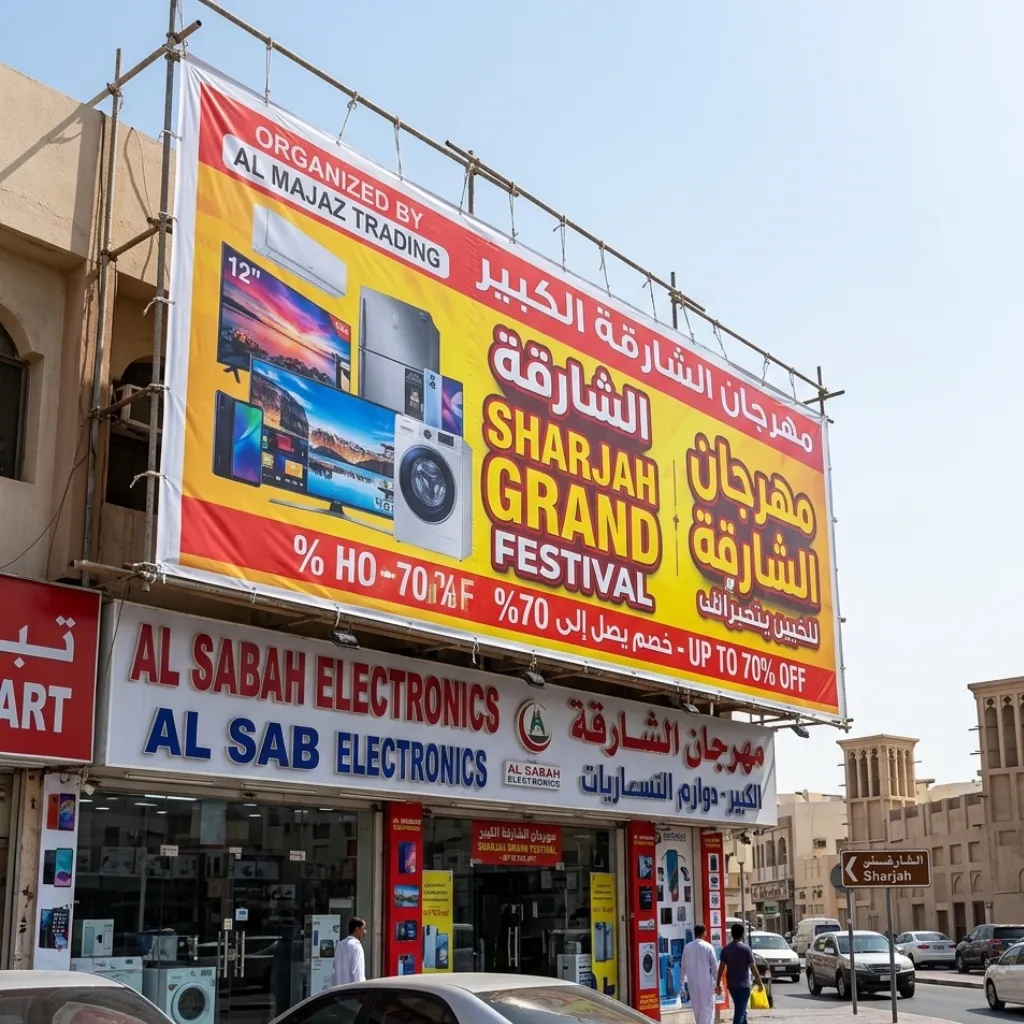 flex print al raied sign sharjah